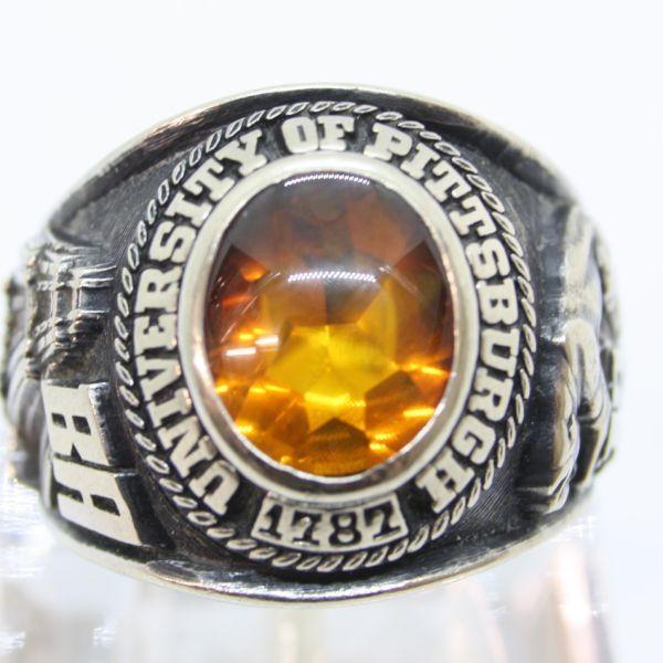◎中古美品◎10金WG カレッジリング 22.5号 : 安藤商事ヤフー