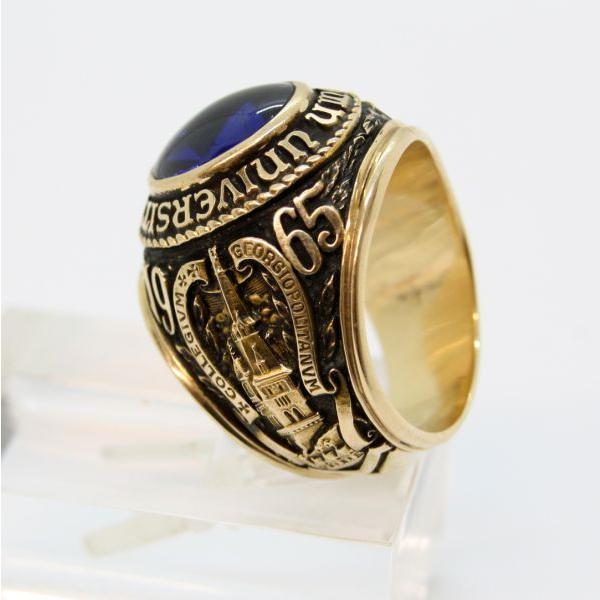 ◎中古美品◎10金 カレッジリング 18号 : 安藤商事ヤフーショップ