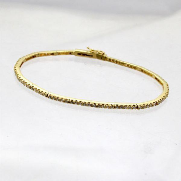◎中古美品◎18金 ダイヤ 1.15ct テニスブレスレット : js4438