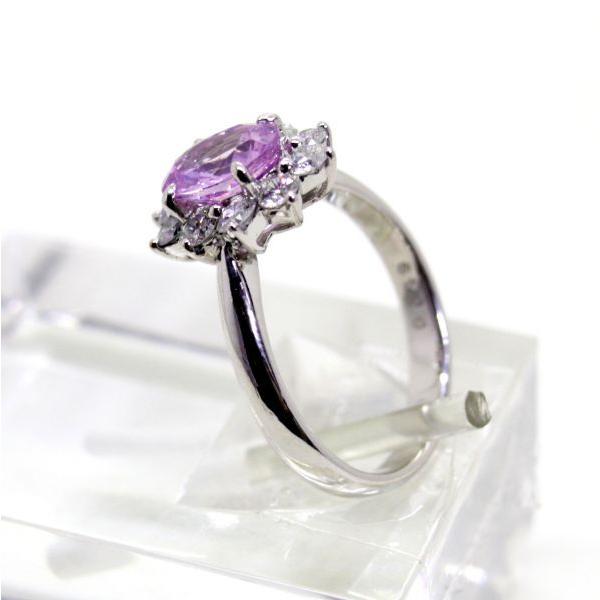 ◎中古美品◎プラチナ ピンクサファイア 1.270ct ダイヤ 0.49ct 