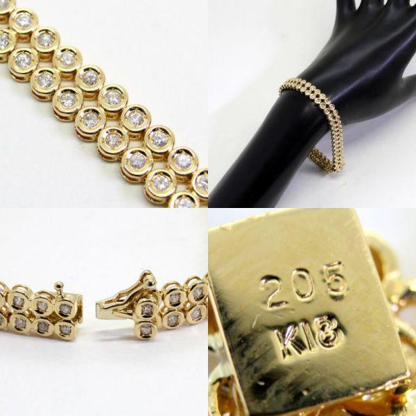 ◎中古美品◎18金 ダイヤ 2.05ct テニスブレスレット : 安藤商事 