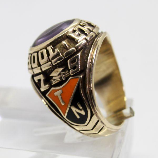 10k カレッジリング 金 ゴールド 美品 10金 ◎中古美品◎10金 カレッジリング 14号 : 安藤商事ヤフーショップ