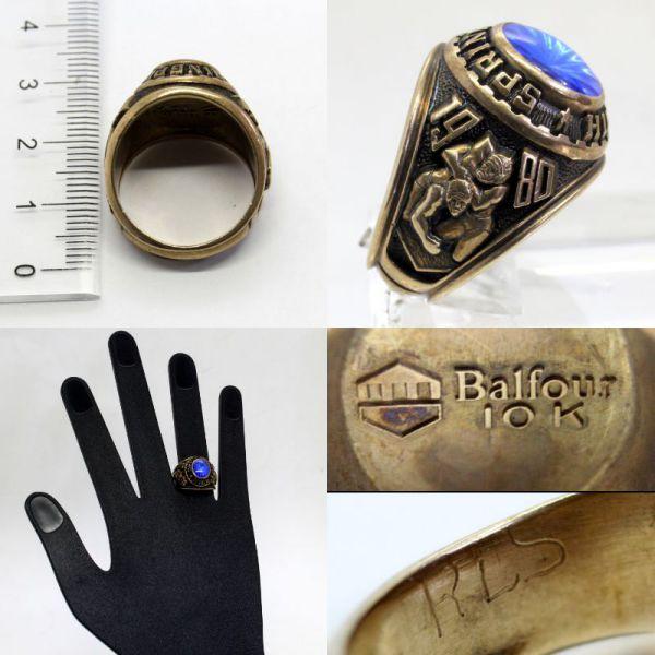 ◎中古美品◎10金 カレッジリング 18.5号 : 安藤商事ヤフーショップ 