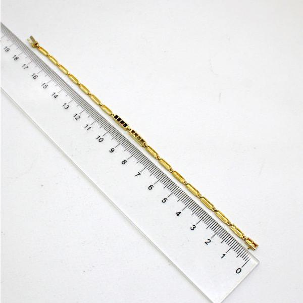 ◎中古美品◎18金 ルビー 0.47ct ダイヤ 0.34ct ブレスレット 
