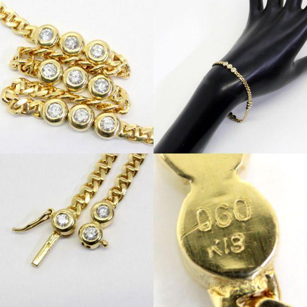 ◎中古美品◎18金 ダイヤ 0.60ct ブレスレット : 安藤商事ヤフー 