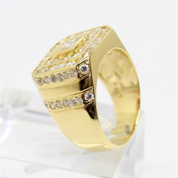 ◎中古美品◎18金 プリンセスカットダイヤ 0.54ct ダイヤ
