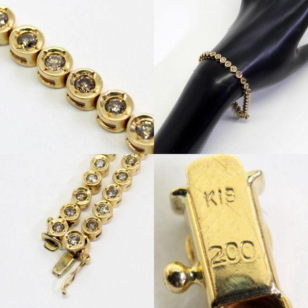 ◎中古美品◎18金 ダイヤ 2.00ct テニスブレスレット : 安藤商事 