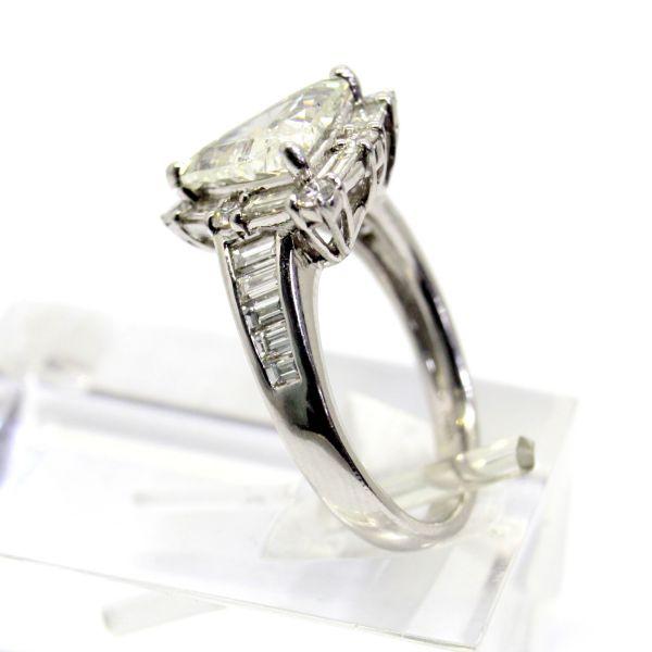 ◎中古美品◎プラチナ トリリアントカットダイヤ 1.740ct 【K SI-2 