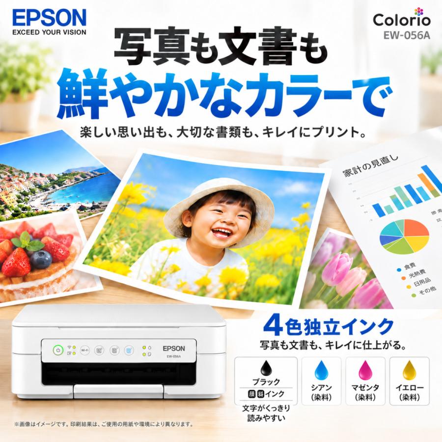 カラリオ EPSON（エプソン） プリンター セットアップインク EW-056A