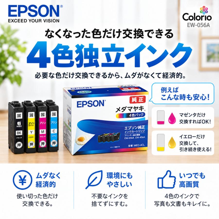 カラリオ EPSON（エプソン） プリンター セットアップインク EW-056A