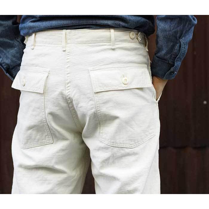 orSIow オアスロウ ファティーグ ベイカーパンツ ホワイト コットン orSlow（オアスロウ） 01-5002 U.S. ARMY FATIGUE PANTS ファティーグ