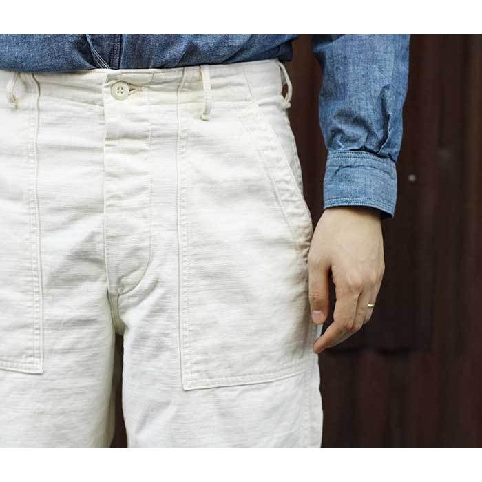 orslow ベイカーパンツ　レギュラーフィット　ホワイト orslow】オアスロウ ベイカーパンツ ファティーグ ホワイト 【公式通販】