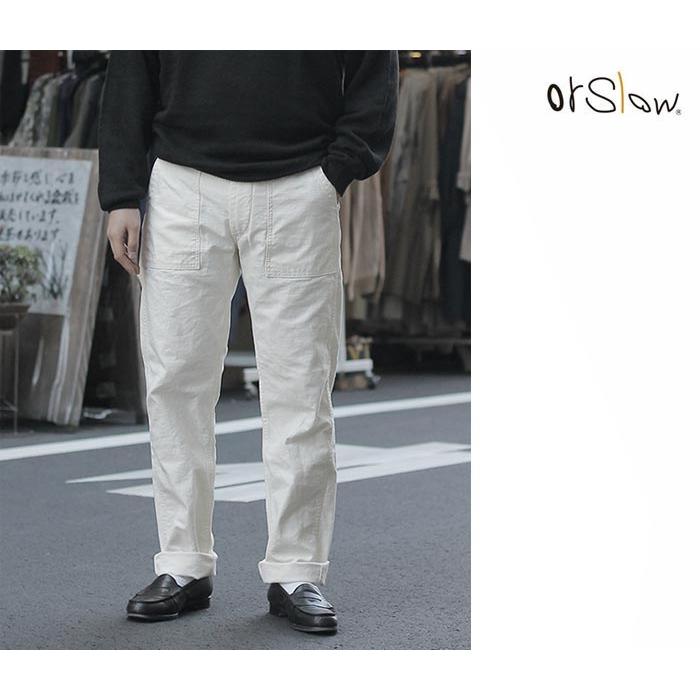 orSlow オアスロウ ファティーグパンツ 5032 ベイカーパンツ スリムフィット エクリュ (01-5032-66) : 01-5032-66  : アンドフェブヤフー店 - 通販 - Yahoo!ショッピング