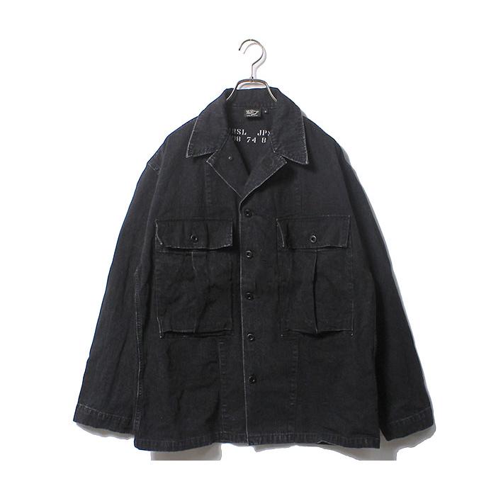 orSlow オアスロウ デニムジャケット 30s US ARMY サイズ4 orSlow オアスロウ M-43 ブラックデニム ジャケット US ARMY M43