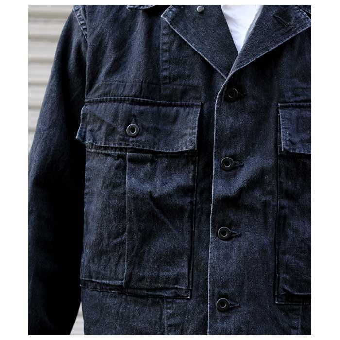 orSlow オアスロウ M-43 ブラックデニム ジャケット US ARMY M43 BLACK