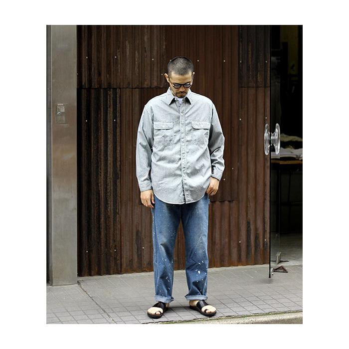 orSlow（オアスロウ） ヒッコリー ストライプ ワークシャツ HICKORY