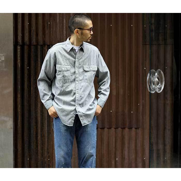 orSlow オアスロウ ヒッコリー ストライプ ワークシャツ HICKORY