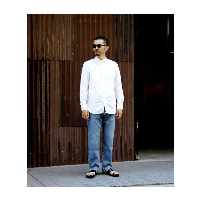 orslow オアスロウ シャンブレーワークシャツ　ホワイト サイズ5 orslow オアスロウ シャンブレーワークシャツ ホワイト サイズ5 - メルカリ