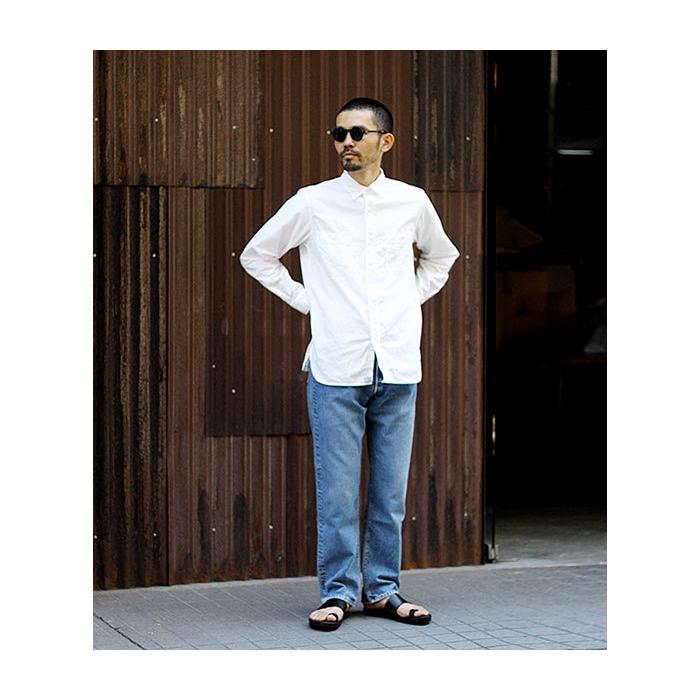 orSlow オアスロウ ホワイトシャンブレー ワークシャツ 01-8070