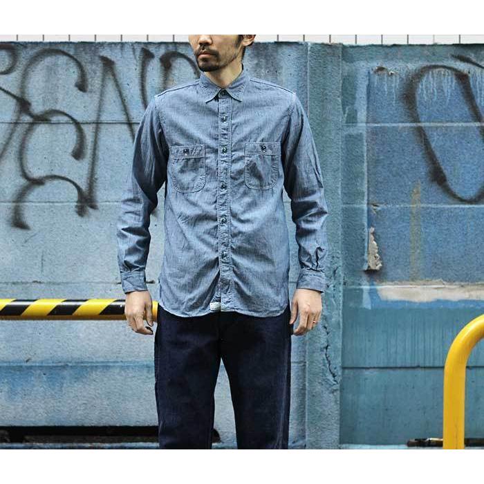 orSlow オアスロウ シャンブレー ワークシャツ 01-8070 CHAMBRAY WORK