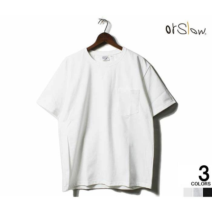 【2色セット】 orSlow ポケットT 白黒 半袖 サイズ5 XXL 3L orSlow（オアスロウ） Tシャツ ポケットT ポケT POCKET T-SHIRT UNISEX