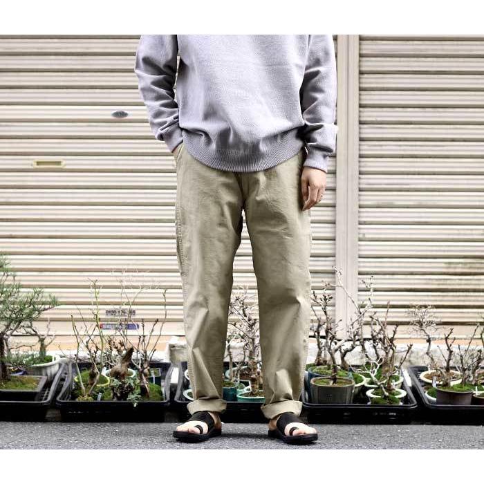 orSlow（オアスロウ） ベージュ リップストップ ニューヨーカーパンツ