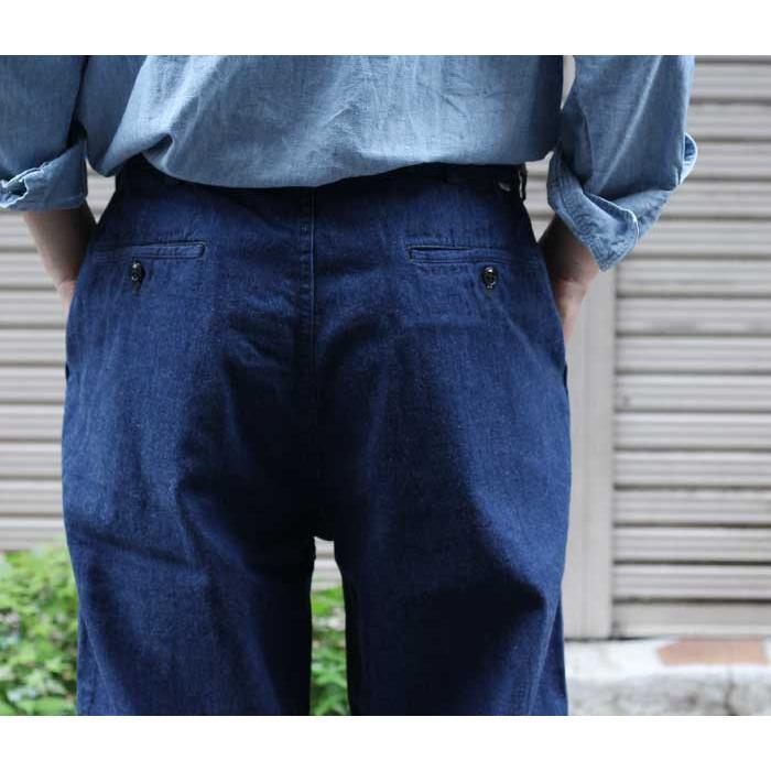 orSlow オアスロウ 2タック デニム ワイドトラウザーズ ワン orSlow オアスロウ 2タック デニム ワイドトラウザーズ ワン
