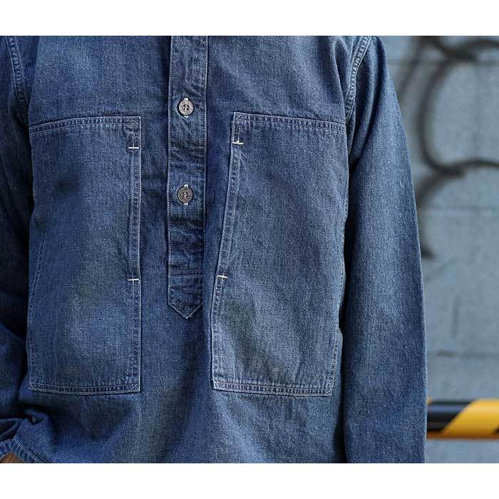 orSlow（オアスロウ） PW プルオーバー ジャケット デニムユーズド 03
