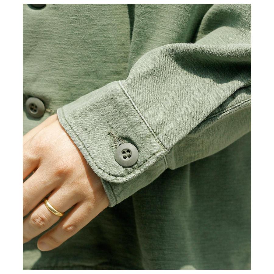 オアスロウ　ミリタリーシャツ　サイズ2 orSlow オアスロウ ユーティリティシャツ ブラック ミリタリー