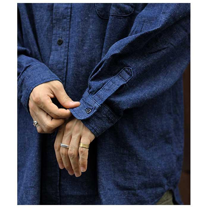 未使用 orSlow ルーズフィット スタンドカラーシャツ UNISEX 0 未使用 orSlow ルーズフィット スタンドカラーシャツ UNISEX 0
