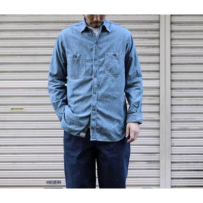 Old Slow シャンブレーシャツ サイズ3 予約商品(お届け予定 1月頃以降)orSlow オアスロウ ヴィンテージ