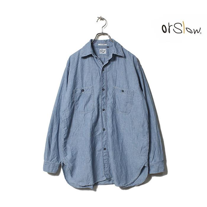 orslow シャンブレーワークシャツ ヴィンテージフィット orSlow（オアスロウ）の「orSlow/オアスロウ ヴィンテージ