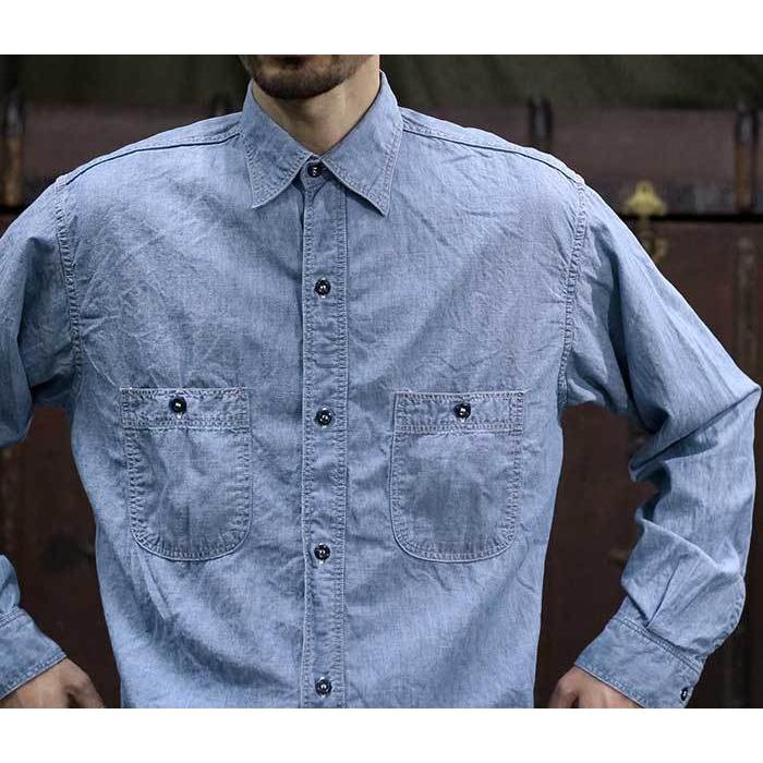 orSlow オアスロウ ヴィンテージフィット ワークシャツ シャンブレー