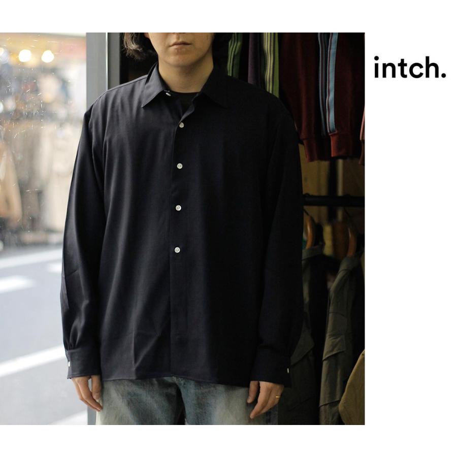 インチ Intch. サマーウール レギュラーカラーシャツ Shalt SV (1026-1