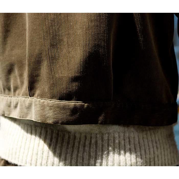 SCYE サイ コーデュロイ スタンドカラー ショートジャケット ダークブラウン SCYE(サイ) コーデュロイスタンドカラージャケット1118 63010