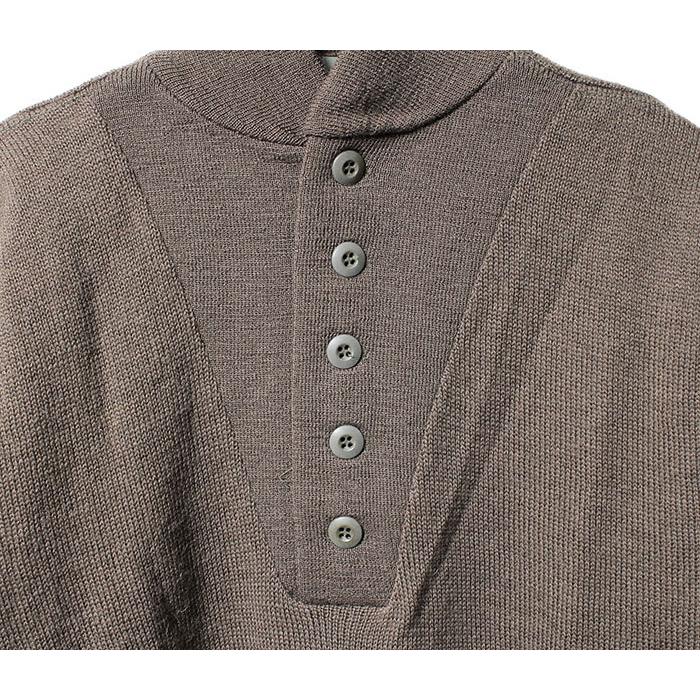 デッドストック DEADSTOCK アメリカ製 80's U.S ARMY ウール100% プルオーバー 5ボタンセーター (1980-US-5BUTTON-SWEATER) | VINTAGE | 05