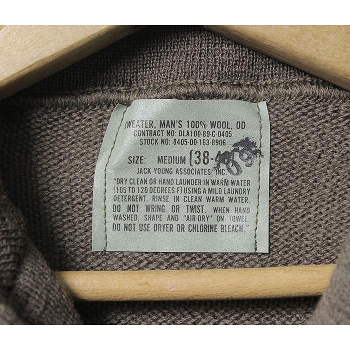 デッドストック DEADSTOCK アメリカ製 80's U.S ARMY ウール100% プルオーバー 5ボタンセーター (1980-US-5BUTTON-SWEATER) | VINTAGE | 08
