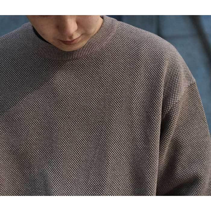 クレプスキュール crepuscule モスステッチ ロングスリーブ 鹿の子