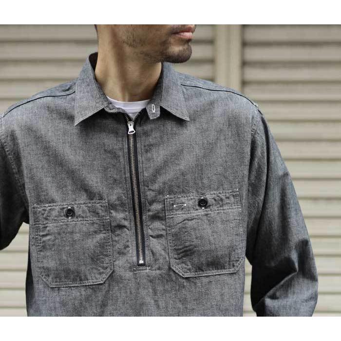 ワーカーズ WORKERS ハーフジップ ワークシャツ Zip Work Shirt (2112