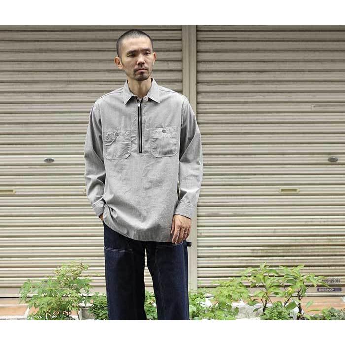 ワーカーズ WORKERS ハーフジップ ワークシャツ Zip Work Shirt (2112