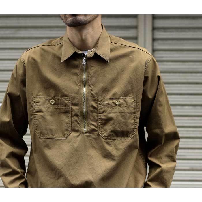 ワーカーズ WORKERS ハーフジップ ワークシャツ Zip Work Shirt (2112