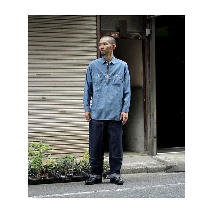 ワーカーズ WORKERS ハーフジップ ワークシャツ Zip Work Shirt (2112