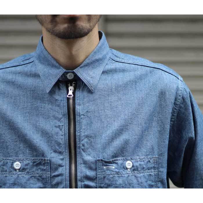 ワーカーズ WORKERS ハーフジップ ワークシャツ Zip Work Shirt (2112