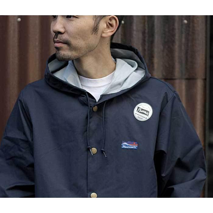 フェローズ PHERROW'S フード付き コーチジャケット パーカー マウンテンシリーズ COACH JACKET HOOD PARKA MOUNTAIN  (21S-RPK1)｜andpheb｜10