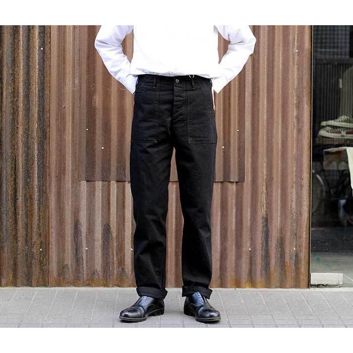 ワーカーズ WORKERS ブラックデニム ベイカーパンツ スリム