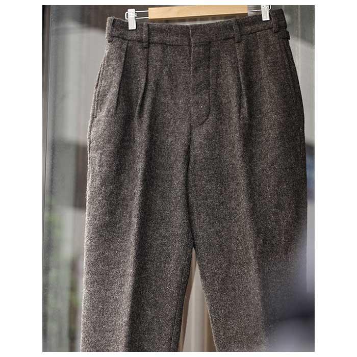 アプレッセ A.PRESSE ツイード 2タック トラウザーズ Tweed Two