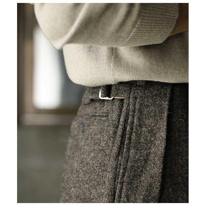 アプレッセ A.PRESSE ツイード 2タック トラウザーズ Tweed Two