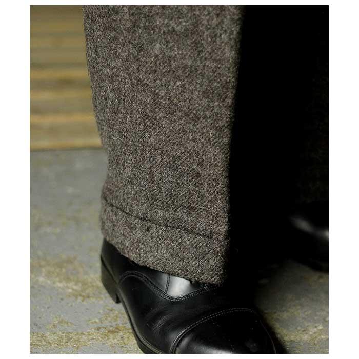 アプレッセ A.PRESSE ツイード 2タック トラウザーズ Tweed Two