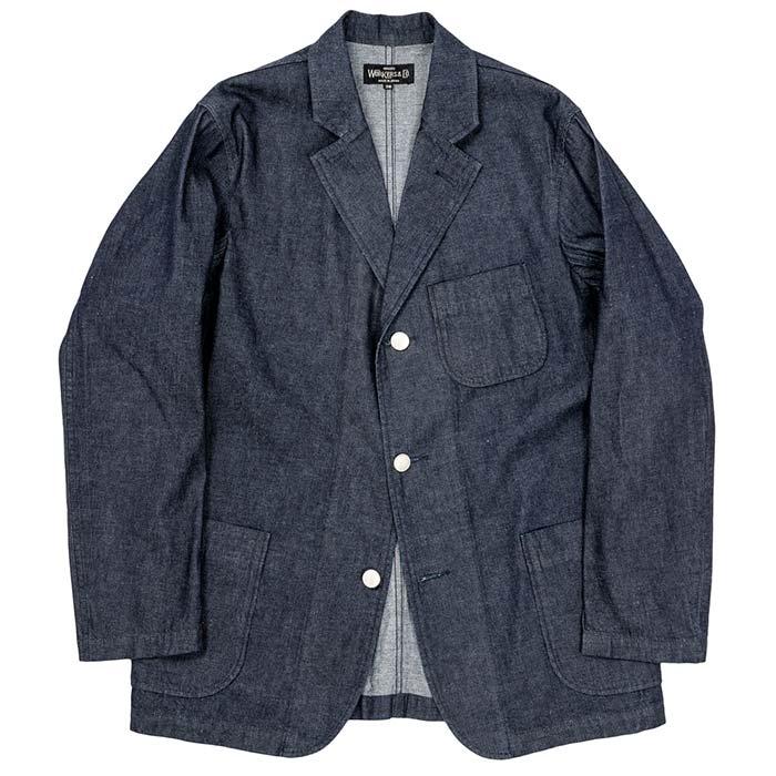 ワーカーズ WORKERS 8oz インディゴデニム ラウンジジャケット
