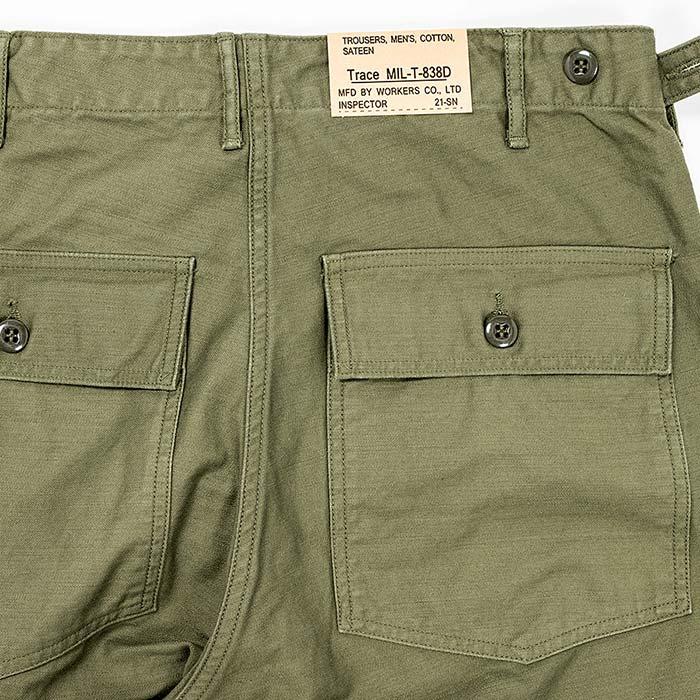 ワーカーズ WORKERS OD バックサテン ベイカーパンツ Baker Pants 